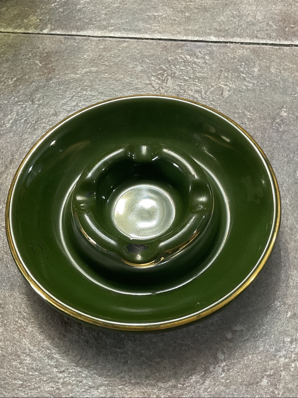 Vintage Hall Pottery ashtray